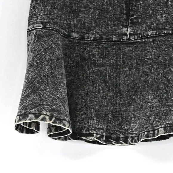 36 Point 5 Vintage Acid Washed Mini Skirt #RR12 - Picture 4 of 7